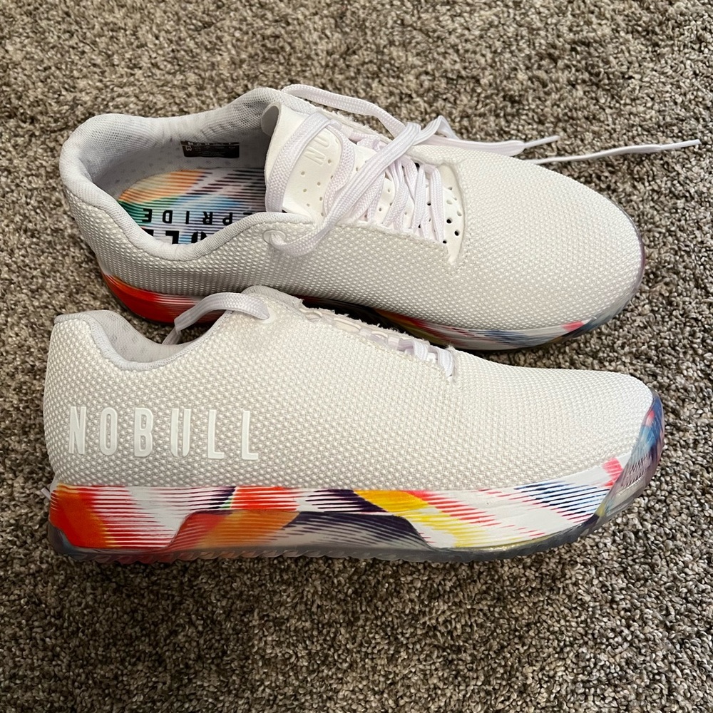 NOBULL White Multicolor Athletic Shoes